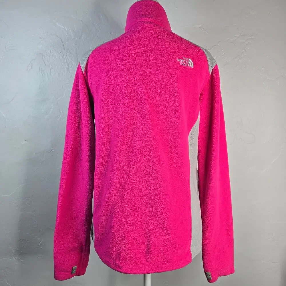 The North Face Khumbu Fleece Jacket Pink Grey Womens Size Large L